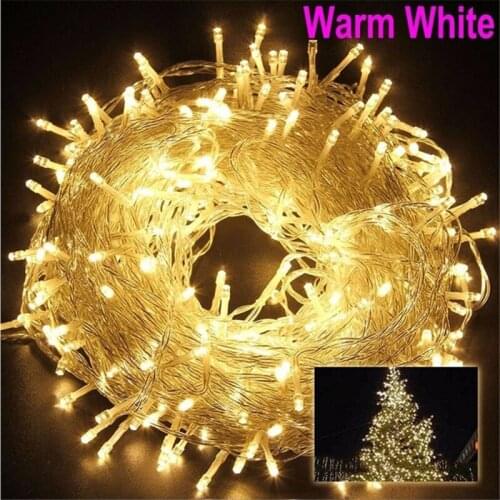 Outdoor string lights for christmas tree 100m 50m 30m 20m 10m 220v 110v fairy light led light string christmas lights