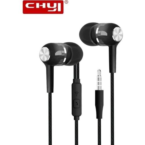 Headphones Music Earphone 3.5mm Sports Headset Gamer Earbuds Control Button Stereo Bass Earphones With Mic For PC Smartphone