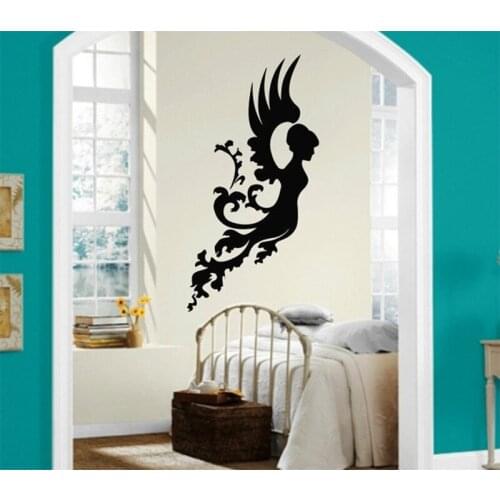 Wall Stickers Vinyl Decal Angel Wings Women Religion