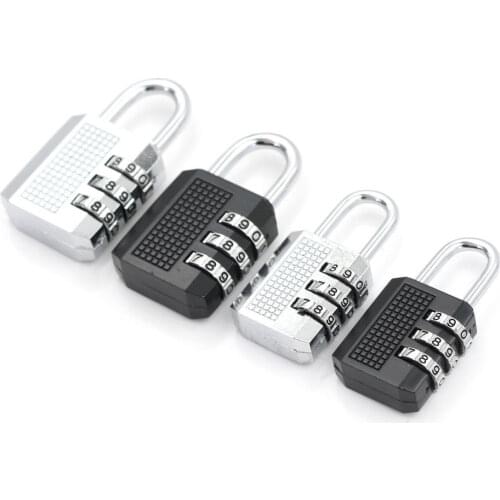 Door Lock Travel Luggage Suitcase Code 26x11x54mm/32x13x60mm Resettable 3 Digit Combination Lock Padlock Tools Hot Sale