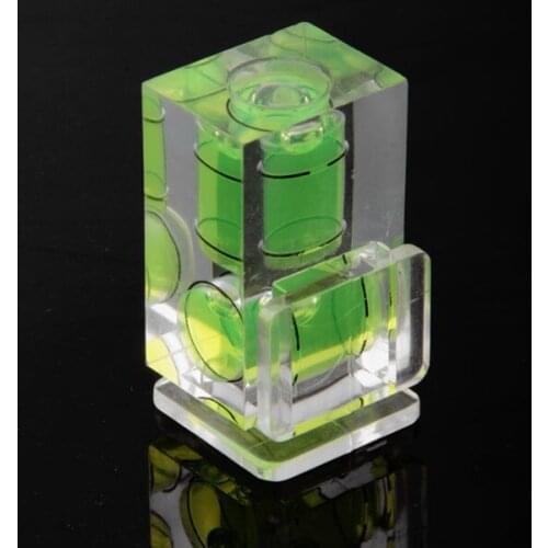 3 PCS Mini One-Dimensional Two-Dimensional Three-Dimensional Bubble Spirit Level Acrylic For Camera Level Measure Tools