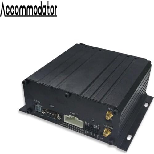 4 Channels AHD 1080P HDD SD Card GPS WiFi Vehicle Car Trailer Truck Taxi School Bus Mobile DVR