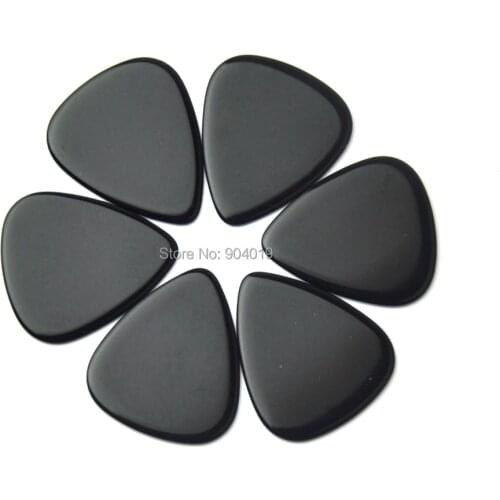 Lots of 50pcs Extra Heavy 1.5mm Blank Guitar Picks Plectrums Solid Black For Electric guitar bass