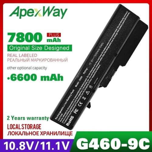 9 cells 11.1v Laptop Battery For Lenovo L09S6Y02 L09M6Y02 L10M6F21 L09L6Y02 G460 G465 G470 G475 G560 G565 G570 G575 G770 Z460
