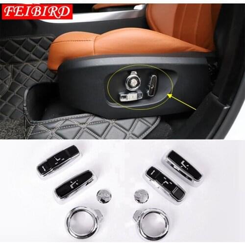 Accessories For Landrover Discovery Sport Range Rover Sport Evoque Vogue 2015-2019 Car Styling Seat adjustment Button Cover Trim