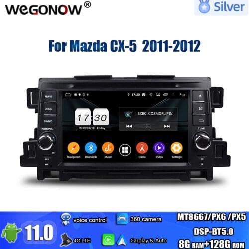 PX6 IPS Android 10.0 Octa Core 4GB+64GB Car multimedia DVD Player GPS Map RDS Radio wifi Bluetooth5.0 For Mazda CX-5 2011 2012