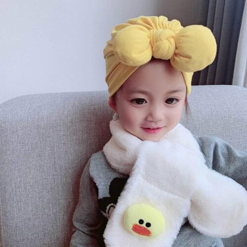 Baby Hat Big Bowknot Baby Girl Hat Turban Knot Head Wraps Newborn Baby CapGirls Kid Hats