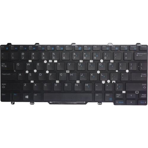 For Dell Latitude 5450 5480 5488 7480 7490 5490 5491 5495 keyboard with fingerstick with backlight
