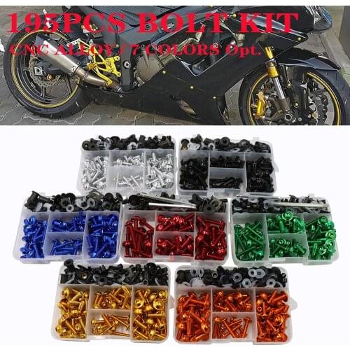 For Kawasaki Honda YAMAHA BMW SUZUKI Pit Dirt Bike Aprilia Ducati Uiversal Motorcycle Full Fairing Bolts Kit Bodywork Screws Nut