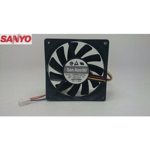 For Sanyo 109p0812h721 For Sanyo 8015 dc12v 0.2A 3-p Axial Cooling Fan