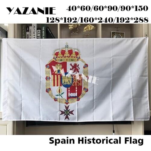 YAZANIE Flag of Spain Under Joseph Bonaparte 1808-1813 Bandera de Espana Polyester Single or Double Sided Printing National Flag