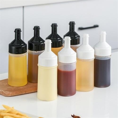 Sauce Bottle Dustproof And Leakproof Squeeze Bottle Kitchen Accessories Gravy Boat Ketchup Gravy Cruet Condiment Dispenser
