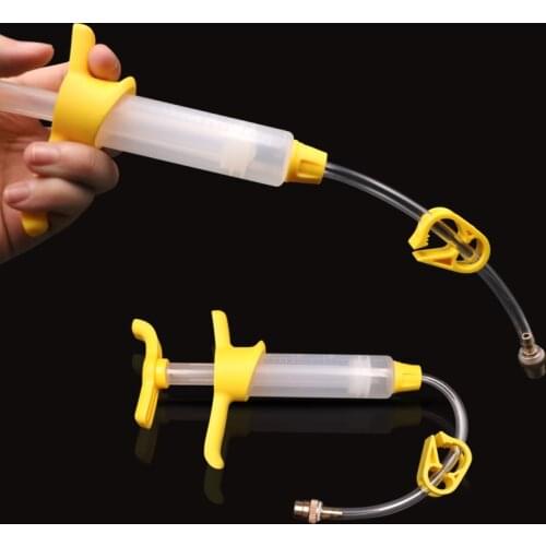 Bicycle Tubeless Tyre Sealant Injector MTB Road Bike Tire Filling Tool Fit Presta/Schrader Valve Core Cycling Repair Accessories