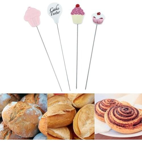Stainless Steel Cake Decor Needle Cake Testers Cooking Cake Test Probes Baking Tester Sticks Baking Accessories Kitchen Tools