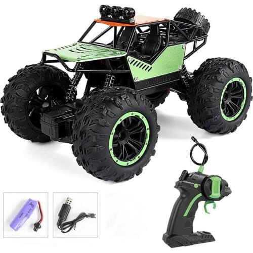 Remote Control Car Toy 4 Wheel-Drive Shock Proof 1:18 Scale RC Crawler Truck Toy Kids Educational Toys for Children Gifts