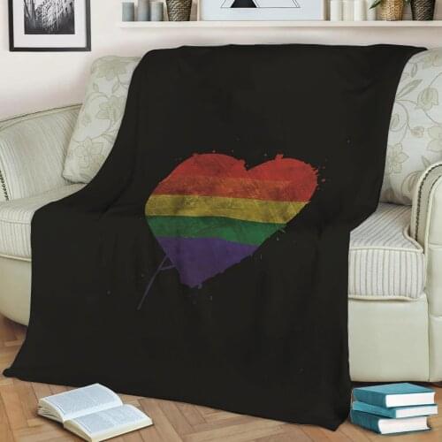 LGBT FLAG BEDDING SET 2 3D Printed Shabal Blankets Are Soft Warm And Washable And Throw On The Sofa For