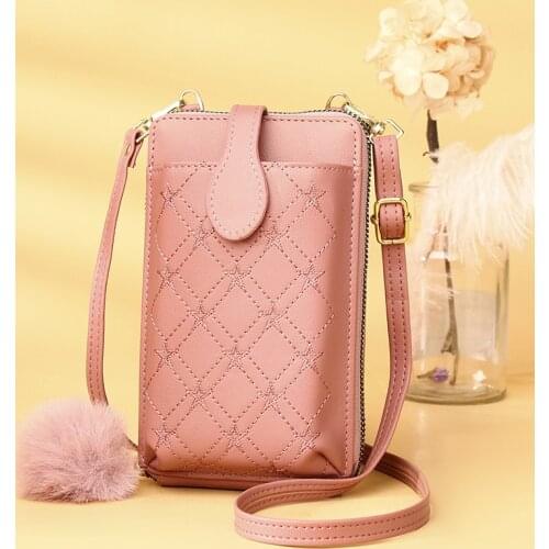 Mobile Phone Bag Womens Shoulder Bag 2021 Large Capacity Womens Wallet Buckle Zipper Bag Soft Leather Womens Bag Shoulder Bag