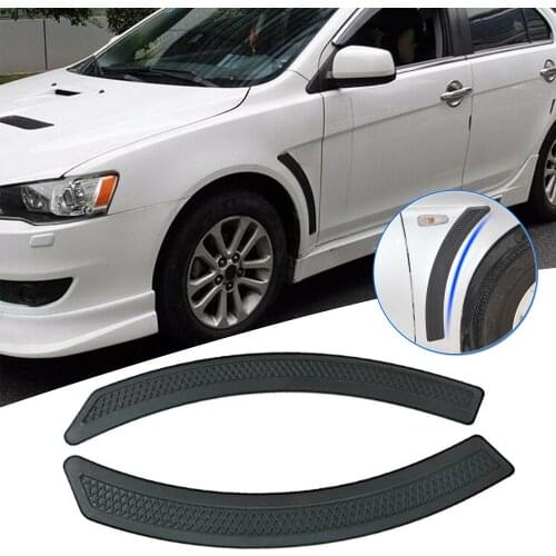 2Pcs Door Car Fender Flare Vent Sticker For Mitsubishi Lancer EVO 2008 2009 10 11-2015 Spoiler Waterproof Durable Product