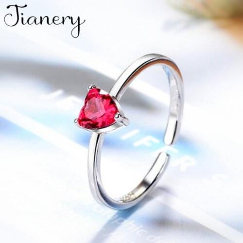 New Trendy Charm Zircon Heart Rings For Women Men Boho Knuckle Party Rings Punk Cocktail Jewelry Girls Gift anillos 2021