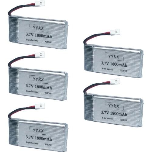 Original 3.7V 1800mAh lithium battery RC Quadcopter toy accessories KY601S fat battery accessories 3.7 v 1800 mah 5pcs/4pcs/3pcs