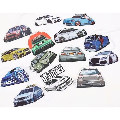 Performance Racing Car Auto Air Freshener Rear View Mirrow Pendent Decoration JDM Japan Germany Civic Solid Paper