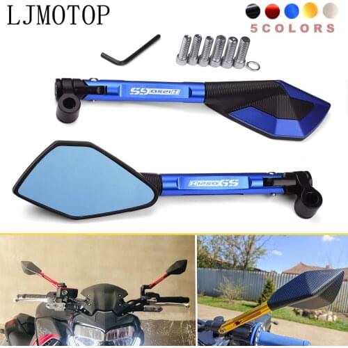 R1250GS For BMW R1250 GS R 1250 GS R 1250GS HP 2018 2019 2020 CNC Motorcycle Handlebar Rear View Mirrors Blue Anti-glare Mirror