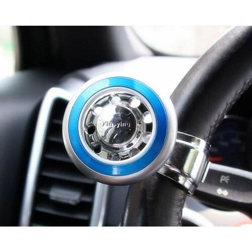Universal Blue Car SUV Boat Marine Quick Steering Wheel Aid Ball Knob Spinner