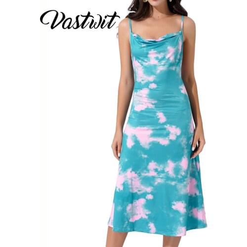 Синие летние платья Vastwit China At AliExpress