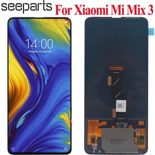 Amoled For Xiaomi Mi Mix 3 LCD Display Touch Screen Digitizer Assembly With Frame Mi MIX3 LCD M1810E5A Display Replacement Parts