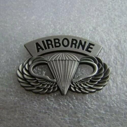 US Army Badge Airborne Medal Paratrooper Parachutist Wings Pin Military Brooch