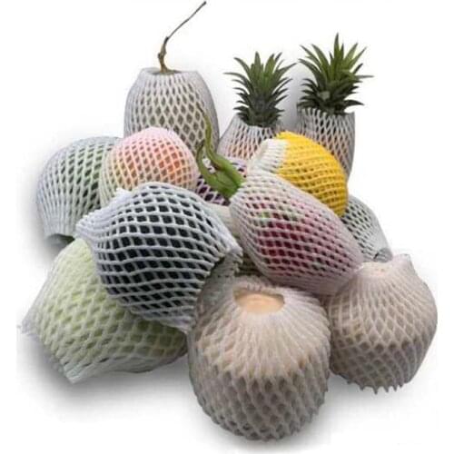 100pcs/lot Fruit And Vegetable White Net Cover Shock-proof Protective Cover Orange Foam Net Pack Strawberry Orange Net Bag