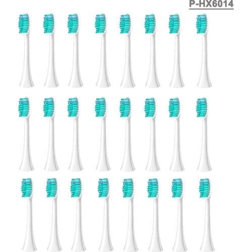 New HX6014 Electric Toothbrush Heads Replacement Toothbrush Heads Brush Heads Suitable for Ph Soni care Heads 20/24/28/32 Pcs