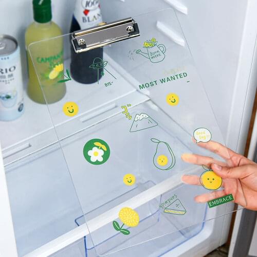 2021 Fresh Cartoon A4 Paperboard Clip Document Board Clip Writing Pad Splint Thickened Multifunctional Student Office Stationery