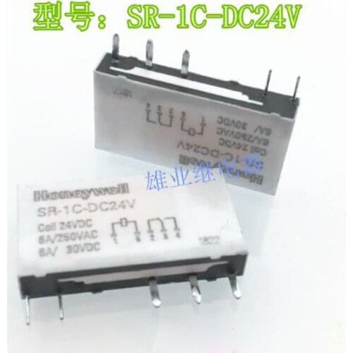 24V relay SR-1C-DC24V SR1CDC24V SR 1C DC24V 24VDC 6A 5PIN