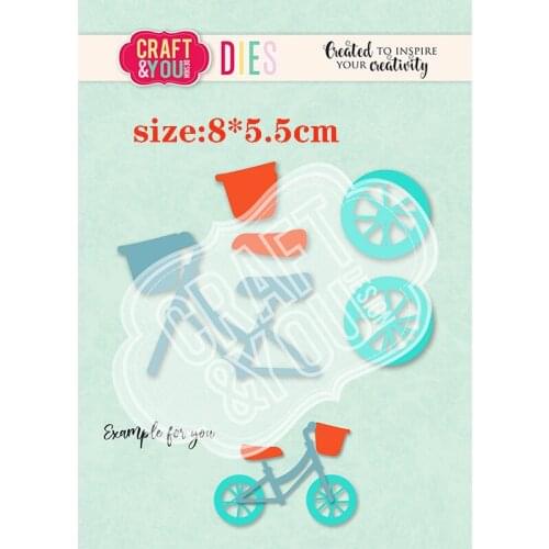 CH 2021 New Arrival Presell Bicycle Stencil Metal Cutting Dies For Scrapbooking Practice Hands-on DIY Album Card Handmade Tools
