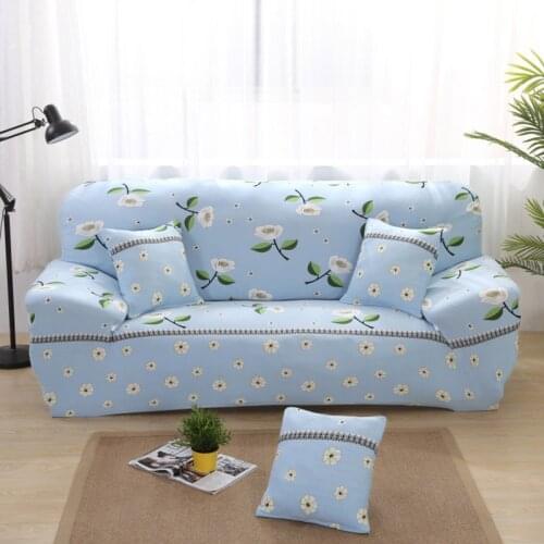 Flower Language Couch Cover Stretch Arm Chair Large Sofa Slipcover for Living Room (Loveseat Spandex Sectional)