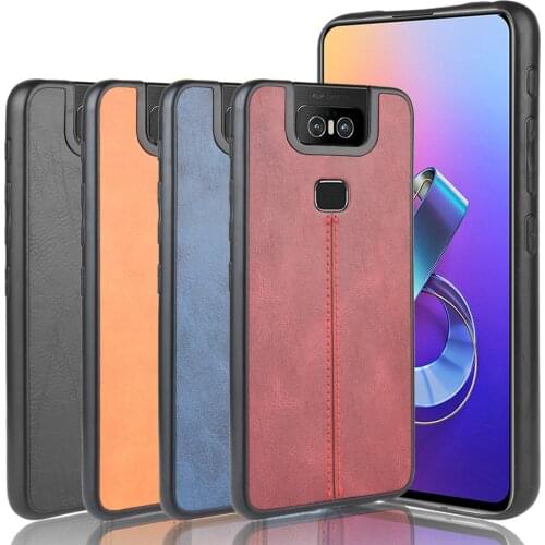 Calfskin Case for Asus ROG Phone 3 Business Leather Coque Zenfone Max Pro M2 M1 Para for Asus Rog Phone 5 Phone6 Capa