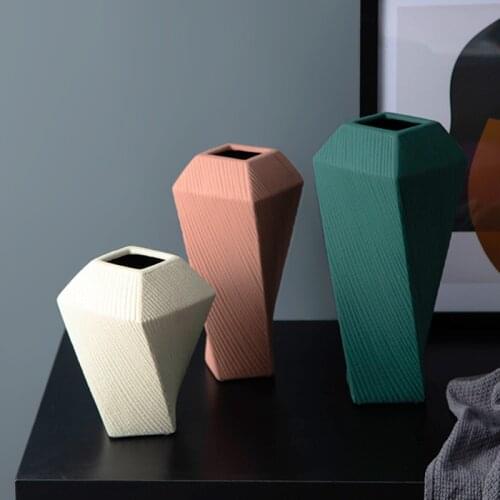 Home Living Room Dining Table Decoration Ceramic Vase Ceramic Handicraft Vase Soft Decoration Living Room Ceramic Vase Decoratio