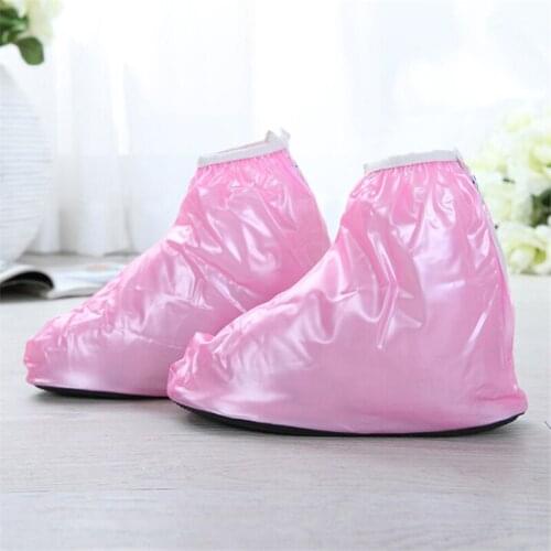 Kids Reusable Shoes Cover Childrens Rain Boots Boys Girls PVC Waterproof Protector Shoe Covers Thicken Anti-Slip Rain Gear