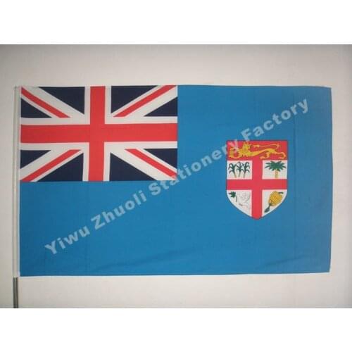 Fiji Flag 150X90cm (3x5FT) 115g 100D Polyester Double Stitched High Quality Free Shipping