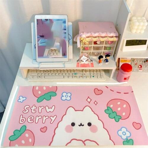 Cute Mouse Pad Cartoon Waterproof Desktop Large Mouse Pad Writing Pad Home Decor Deskpad Mouse Pad Large Kawaii Gaming Desk