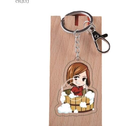 2021 Anime Jujutsu Kaisen New Fashion Yuji Itadori Kugisaki Nobara Acrylic Keychain Key Rings Badge Fashion Jewelry Wholesale