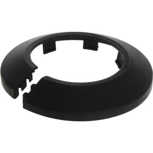 MroMax New Black Pipe Decoration Covers PP Plastic Suitable for Diameter 44/51.5/64/76.5/90mm OD 75/85/100/115/130mm Height 13mm