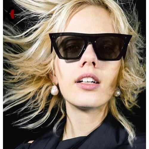 Newest Fashion Square Sunglasses Women Cat Eye Luxury Brand Colorful Big Sun Glasses Mirror Shades lunette femme Oculos