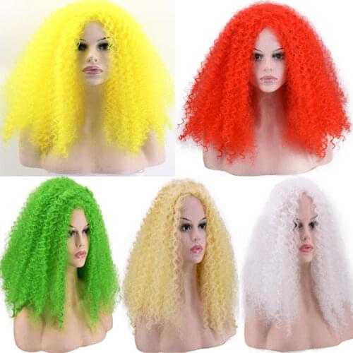New Exaggerated Screw Wig Explosion Head Long Section Small Volume Corn Hot Wig Bar Female DJ Performance Costume Wig VDB1146