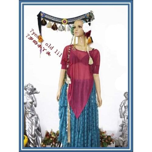 Transparent thin belly dance Bat sleeve top CUF19