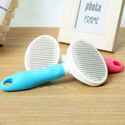 Pet Combing Brush Automatic Hair Removal Comb Artifact Dog And Cat Massage Self-Cleaning Needle Comb Cleaning Supplies