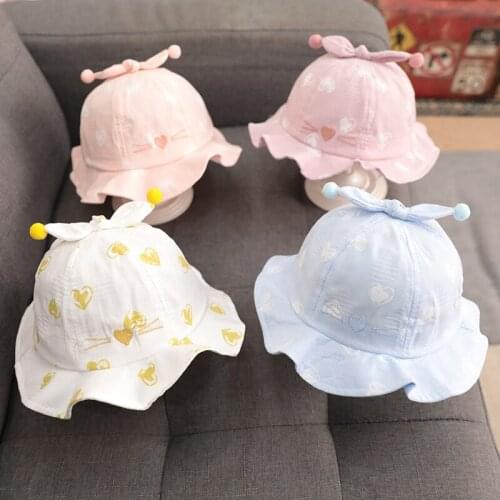 1Pcs Cute Cartoon Children Outdoor Fisherman Hat Bucket Hat Sunscreen Cap Nice Gift for Kids Beach Cap
