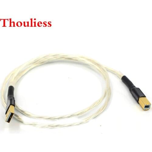 Thouliess 1pcs Hi-End Nordost Odin Interconnect USB Cable with Type A to B Plated Gold Connection USB Audio Cable
