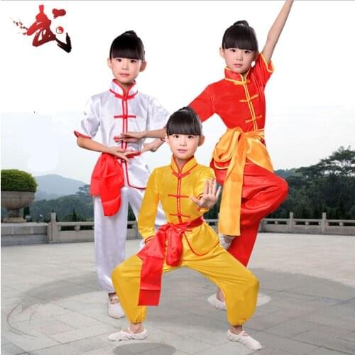 Adult Children Dobok Chinese traditional Wushu Taekwondo Costume Kimono Judo clothing Kung Fu Suit Tai Chi Martial Art Uniform